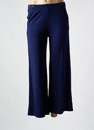 Pantalon drept închidere cu fermoar sub clapetă cu cârlig albastru SURKANA femme