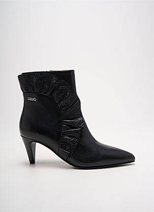 Botine/ghete material neted toc de 4 la 6 cm negru LIU JO femeie
