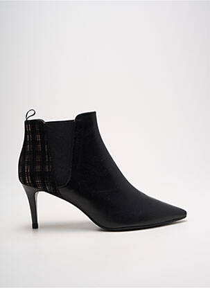 Botine/ghete material neted toc de 7 la 9 cm negru JB MARTIN femeie