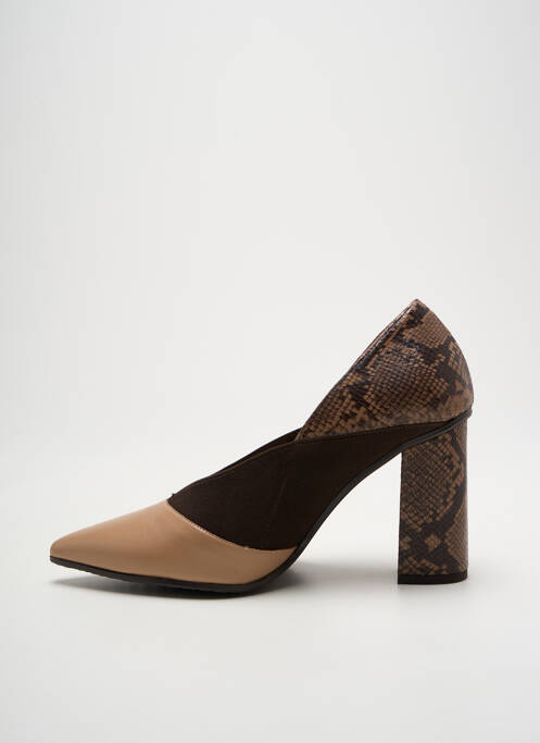 Pantofi cu toc maro LODI femeie