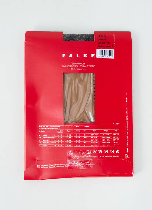 Colanți piele FALKE femeie