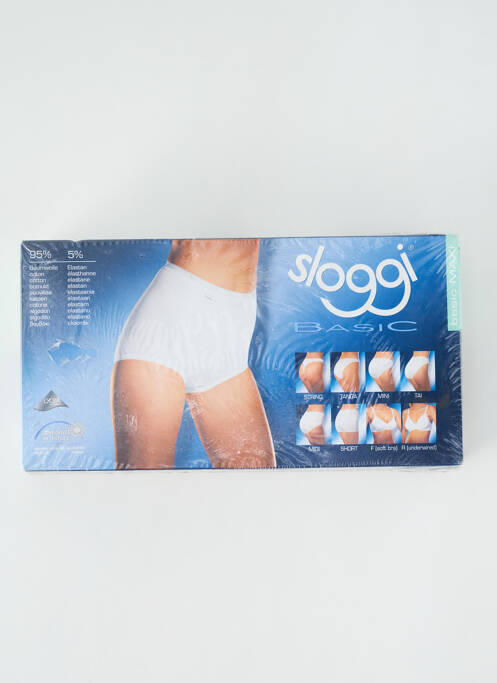 Chilot cu talie înaltă alb SLOGGI femeie