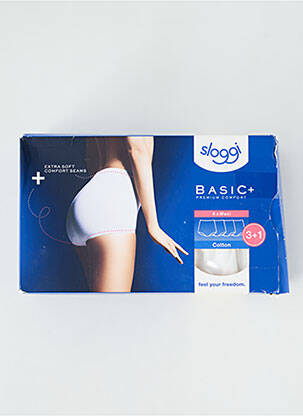 Chilot cu talie înaltă alb SLOGGI femeie