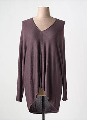 Pulover tunică elasticitate mâneci lungi violet LA FEE MARABOUTEE femeie