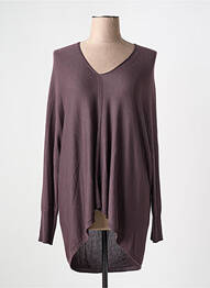 Pulover tunică elasticitate mâneci lungi violet LA FEE MARABOUTEE femeie