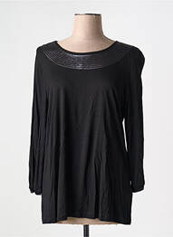 Top țesătură jersey mâneci lungi negru KATMAI femme