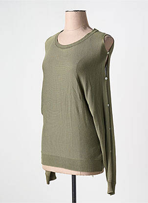 Pulover elasticitate mâneci lungi verde COP COPINE femeie