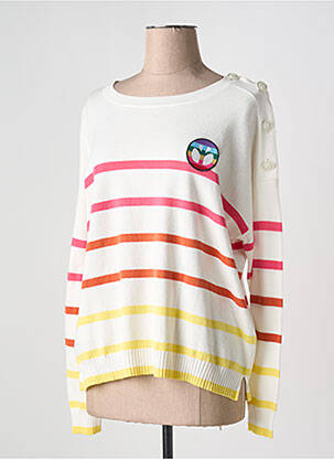 Pulover bej FIVE femeie