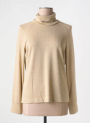 Pulover cu guler înalt auriu SIGNE NATURE femeie