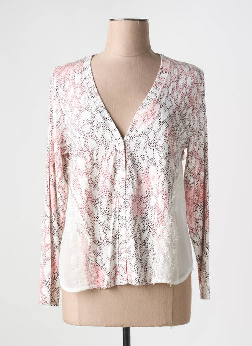 Vestă cu mâneci lungi roz DANEVA femeie