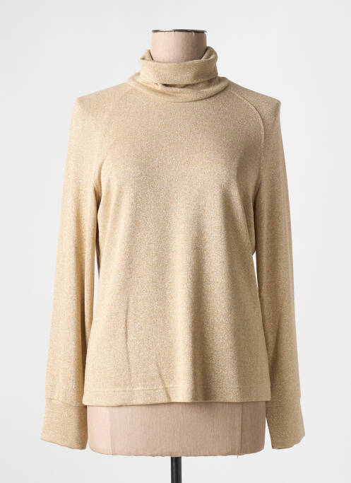 Pulover cu guler înalt auriu SIGNE NATURE femeie