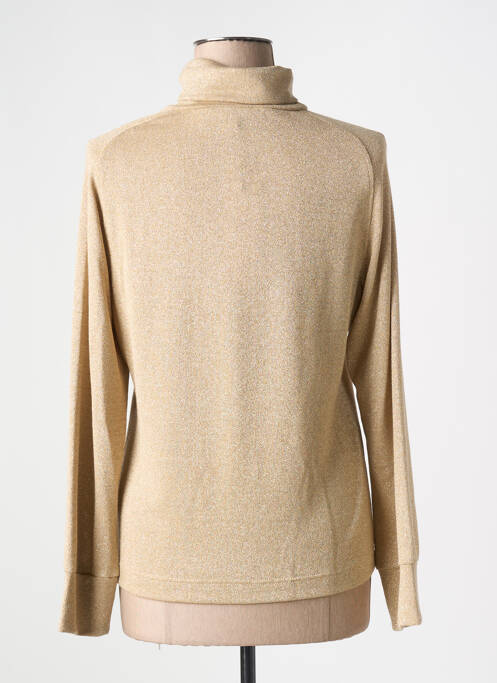 Pulover cu guler înalt auriu SIGNE NATURE femeie