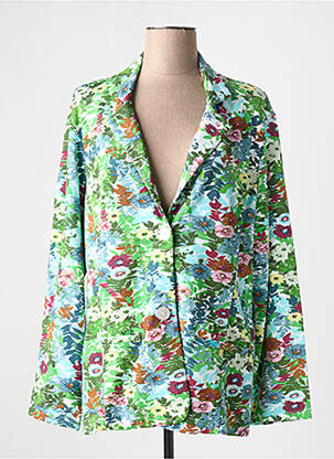 Sacou finisaj interior deformat verde AGATHE & LOUISE femeie