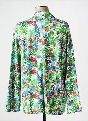 Sacou finisaj interior deformat verde AGATHE & LOUISE femeie