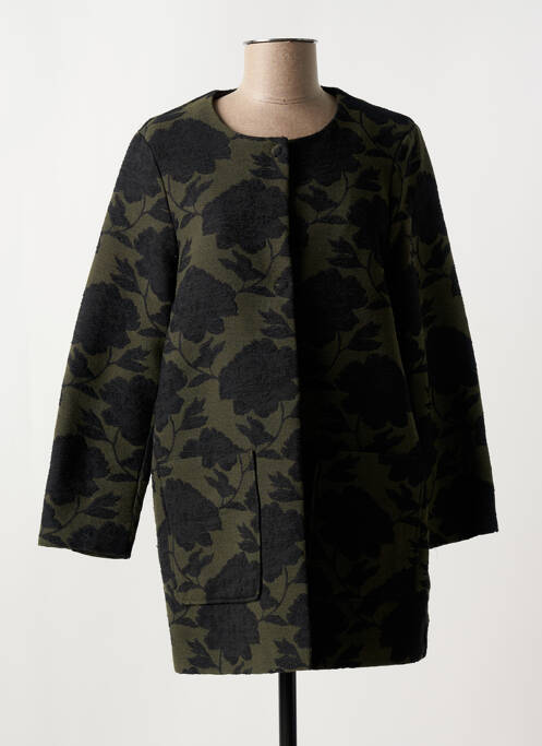 Palton lung verde LA FEE MARABOUTEE femeie