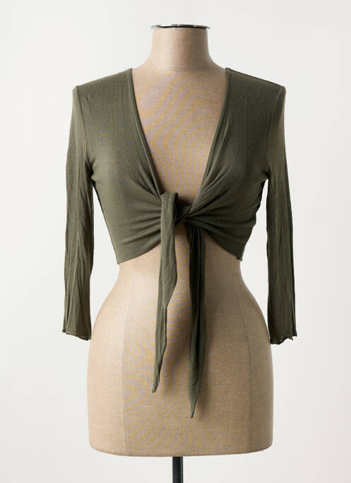 Vestă cu mâneci lungi verde LA FEE MARABOUTEE femeie