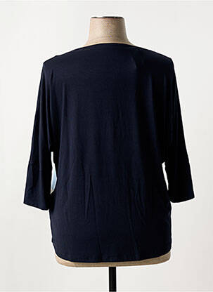 Tricou mâneci 3/4 mâneci 3/4 albastru SAMOON femeie