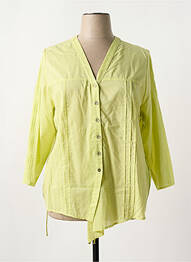 Cămașă țesătură crep mâneci 3/4 verde FRED SABATIER femme
