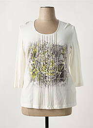 Tricou serigrafie mâneci 3/4 bej GERRY WEBER femme