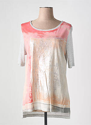Tricou imprimeu fantezie mâneci scurte roz BETTY BARCLAY femeie