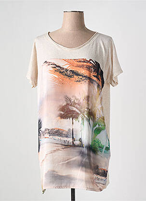 Tricou bej LA FEE MARABOUTEE femeie