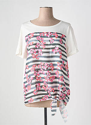 Tricou croială dreaptă mâneci scurte roz STREET ONE femeie