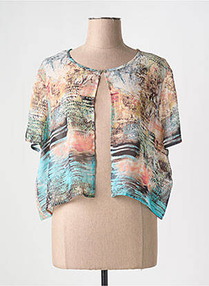 Vestă cu mâneci scurte bej CHRISTINE LAURE femeie