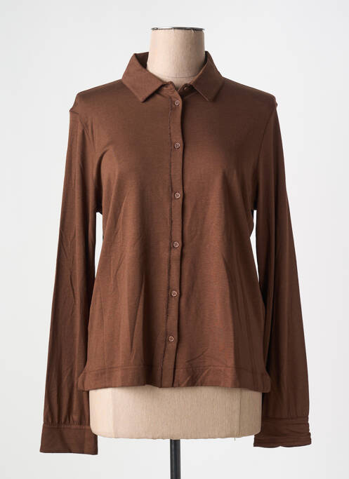 Cămașă maro MAJESTIC FILATURES femeie