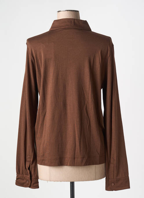 Cămașă maro MAJESTIC FILATURES femeie