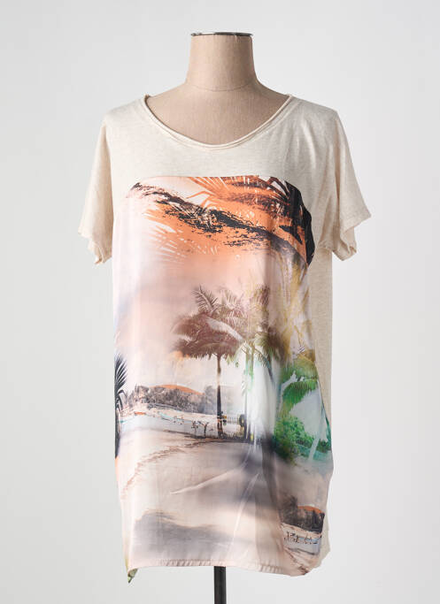 Tricou bej LA FEE MARABOUTEE femeie