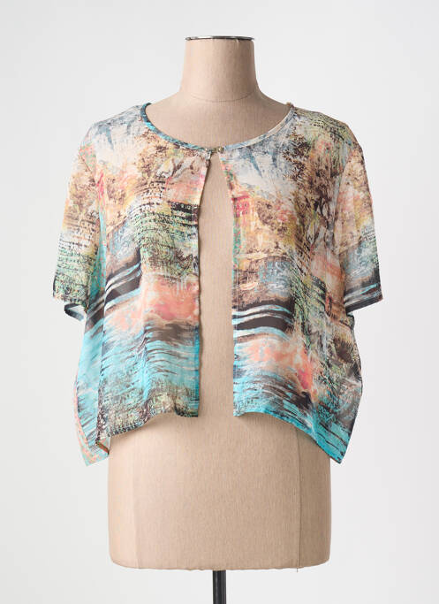 Vestă cu mâneci scurte bej CHRISTINE LAURE femeie