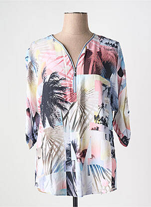Bluză țesătură poplin mâneci 3/4 roz GERRY WEBER femeie