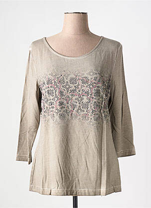 Tricou mâneci 3/4 mâneci 3/4 maro GERRY WEBER femeie