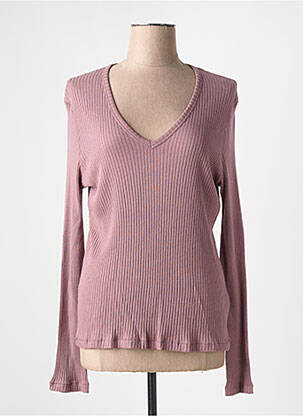 Pulover roz MAJESTIC FILATURES femeie