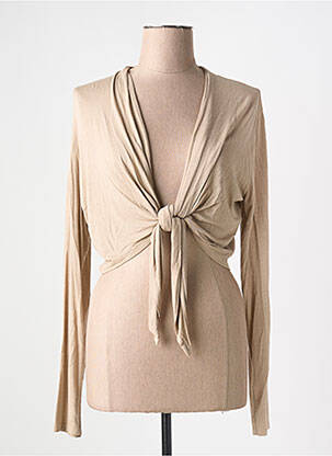 Vestă cu mâneci lungi bej LA FEE MARABOUTEE femeie