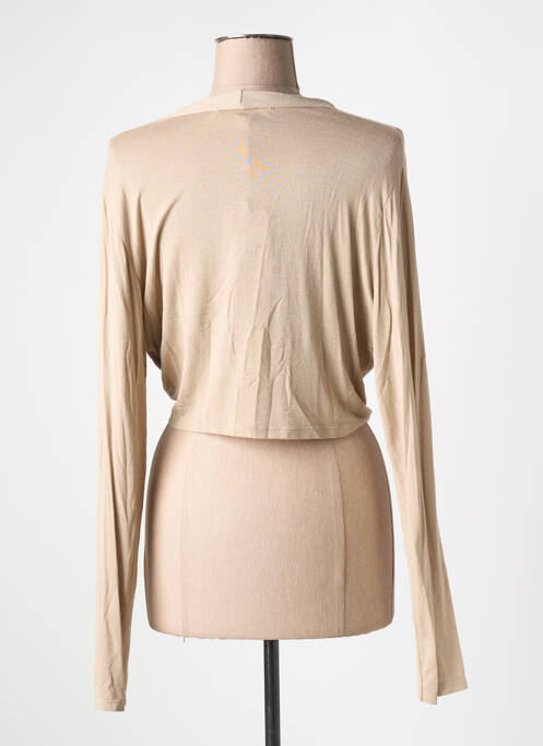 Vestă cu mâneci lungi bej LA FEE MARABOUTEE femeie