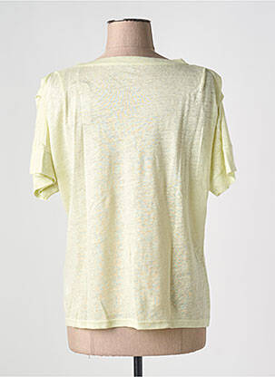 Tricou croială dreaptă mâneci scurte verde KANOPE femeie