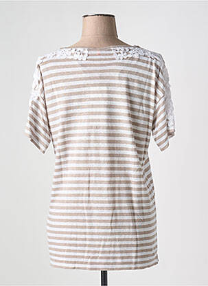 Tricou elasticitate mâneci scurte maro GERRY WEBER femeie