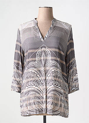 Bluză țesătură poplin mâneci 3/4 gri BETTY BARCLAY femeie