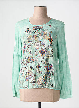 Bluză imprimeu floral mâneci lungi verde GERRY WEBER femeie