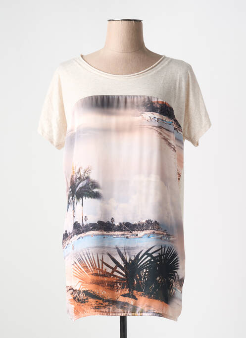 Tricou bej LA FEE MARABOUTEE femeie