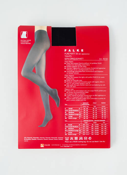 Colanți negru FALKE femeie