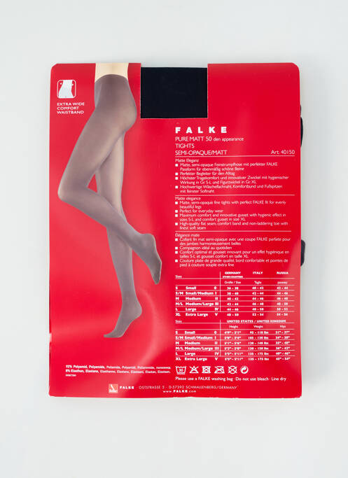 Colanți negru FALKE femeie