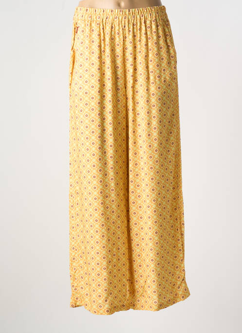 Pantalon larg țesătură poplin mărime normală portocaliu OXBOW femme