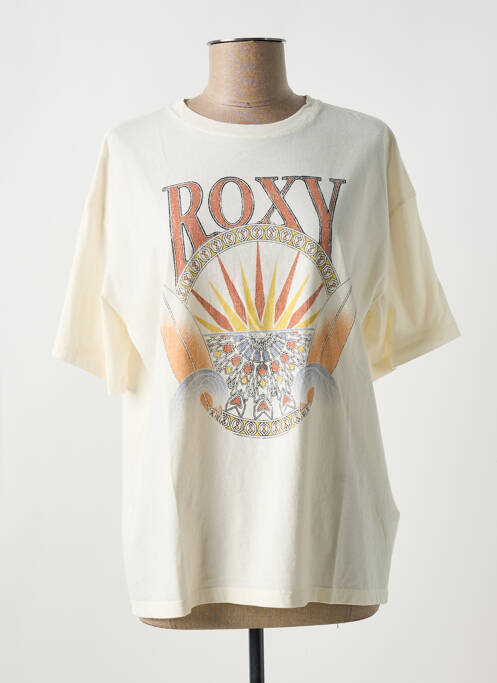 Tricou bej ROXY femeie
