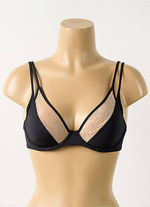Sutien efect material satinat sutien cupe întregi cu decolteu înalt negru MARIE JO femeie