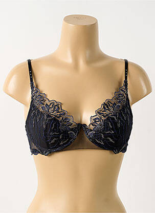 Sutien efect material satinat top sutien modelat negru LISE CHARMEL femeie