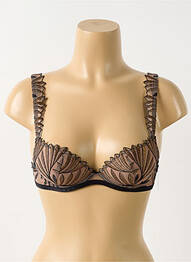 Sutien efect material satinat top sutien push-up piele AUBADE femme