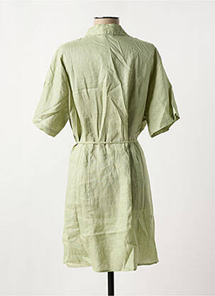 Rochie midi mâneci scurte mâneci scurte verde YESTA femeie
