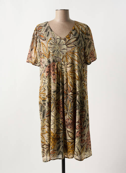 Rochie midi bej GRIFFON femeie